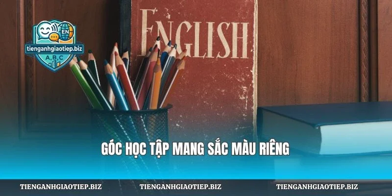 Góc học tập mang sắc màu riêng