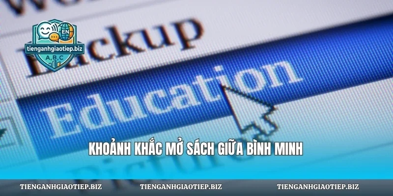 Khoảnh khắc mở sách giữa bình minh